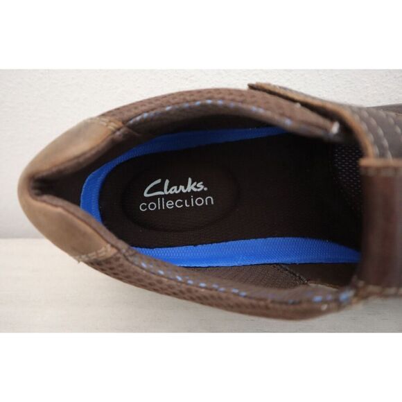 Clarks Collection Men\'s Sz 13M Brown Tumbled Leather Bradley Cove Loafers main image 11